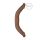 RealRock Double Dong 18 - topelt dildo (46cm) - tume naturaalne