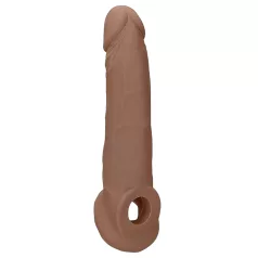 RealRock - peenisehülss - 21,5 cm - tume naturaalne