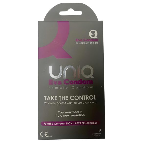 Uniq Eva - lateksivaba naiste kondoomid (3 tk)