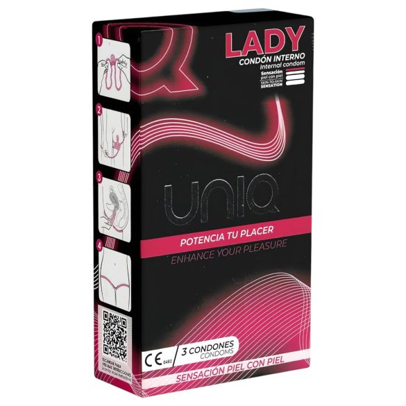 Uniq Lady - naiste kondoom (3tk)