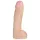 Doc Johnson Vac-U-Lock Hung 12 - realistlik suur munanditega dildo - naturaalne