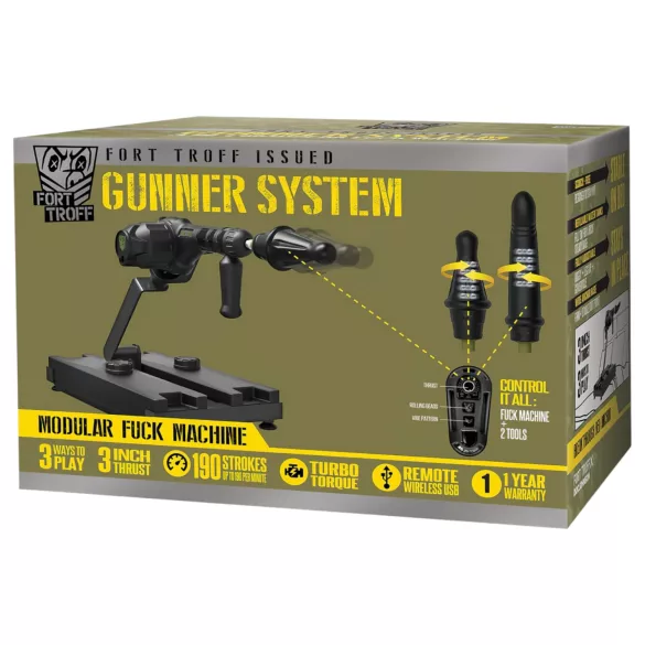 Doc Johnson Gunner System - seksimasin - must