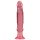 Crystal Jellies - roosa iminapaga anaalne dildo