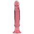 Crystal Jellies - roosa iminapaga anaalne dildo