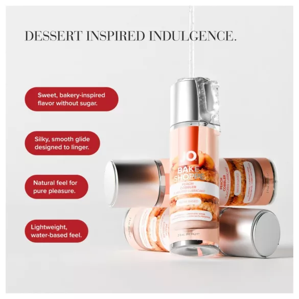 System JO Bake Shoppe - maitsestatud libesti, virsikupirukas (60 ml)