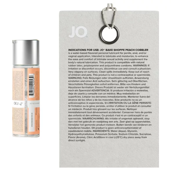 System JO Bake Shoppe - maitsestatud libesti, virsikupirukas (60 ml)