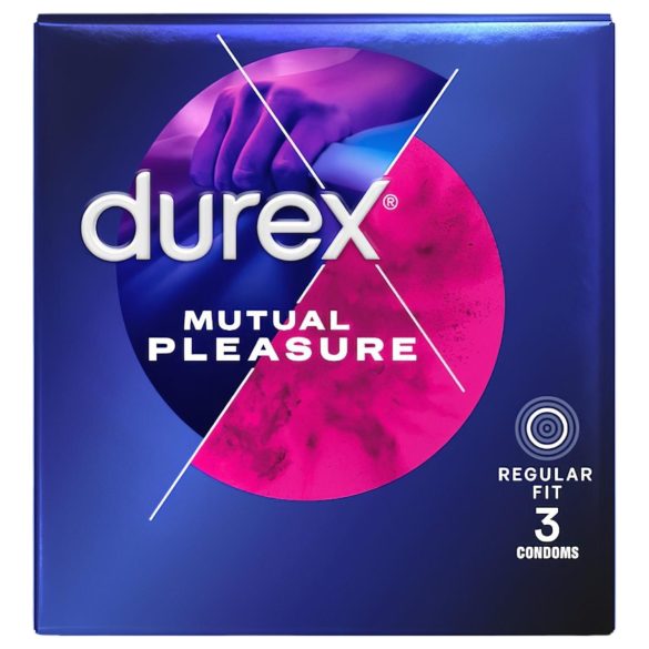Durex Mutual Pleasure - libiidoa pikendav kondoom (3 tk)