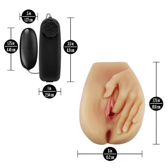 Enlust Selena - vibro­tupsi tehisvagiina tehisintellekti piltidega (naturaalne)