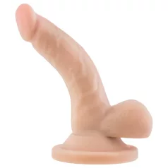   Dr. Skin 4 - realistlik dildoga munanditega iminapaga - naturaalne 12cm