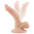 Dr. Skin 4 - iminapaga, munanditega realistlik dildo - naturaalne (12cm)