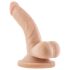 Dr. Skin 4 - iminapaga, munanditega realistlik dildo - naturaalne (12cm)