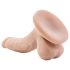 Dr. Skin 4 - iminapaga, munanditega realistlik dildo - naturaalne (12cm)