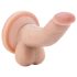 Dr. Skin 4 - iminapaga, munanditega realistlik dildo - naturaalne (12cm)