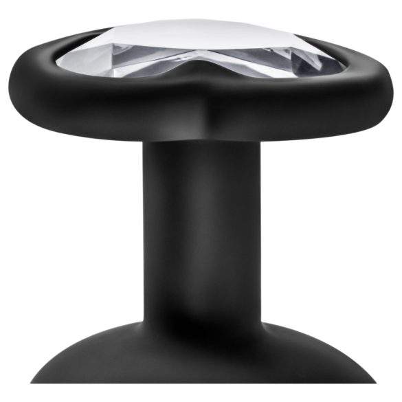 Temptasia M - anaaltapp südametega kividega - keskmine suurus - must