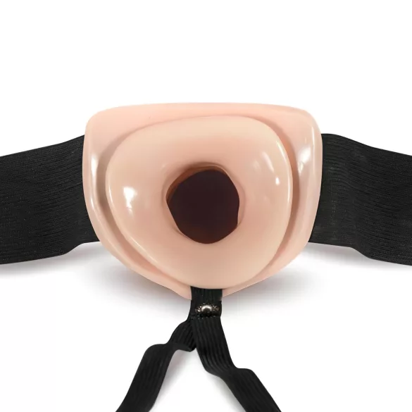 Dr. Skin - õõnes strap-on dildo - 15 cm - naturaalne