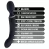 Blush Lush - 2‑in‑1 võlukepp ja G‑punkti vibraator (must)