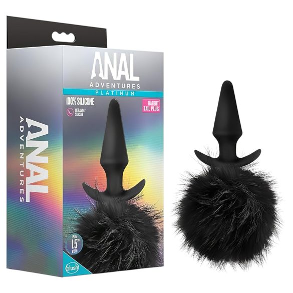 Anal Seiklused Platinum - jänkusaba anaaltapp (must)
