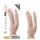 Dr. Skin 8 - iminapaga topelt dildo (naturaalne)