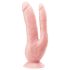 Dr. Skin 8 - kahekordne iminapaga dildo (naturaalne)