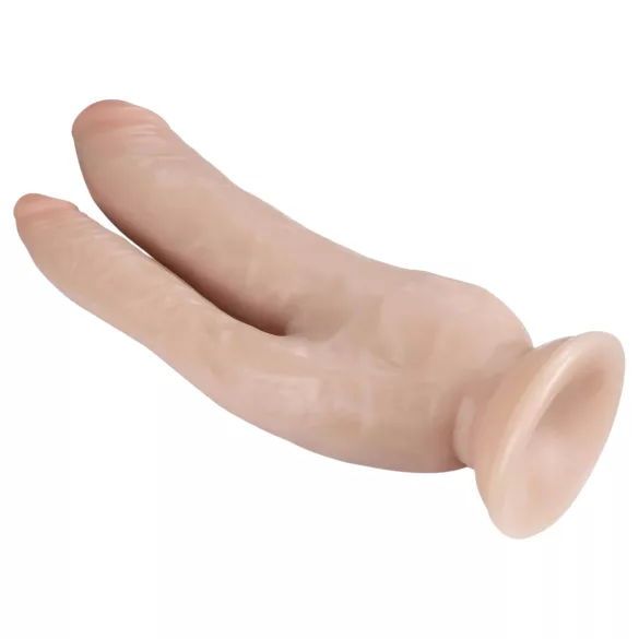 Dr. Skin 8 - topelt dildoga iminapaga - naturaalne