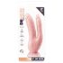 Dr. Skin 8 - kahekordne iminapaga dildo (naturaalne)