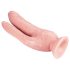 Dr. Skin 8 - kahekordne iminapaga dildo (naturaalne)