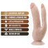 Dr. Skin 8 - iminapaga topelt dildo (naturaalne)