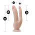 Dr. Skin 8 - iminapaga topelt dildo (naturaalne)