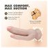 Dr. Skin 8 - iminapaga topelt dildo (naturaalne)