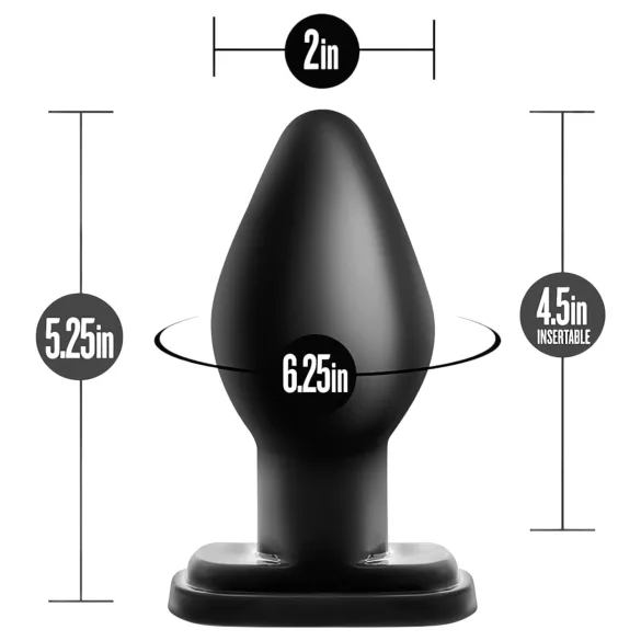 Anal Adventures XL - suur anaaliplug - must