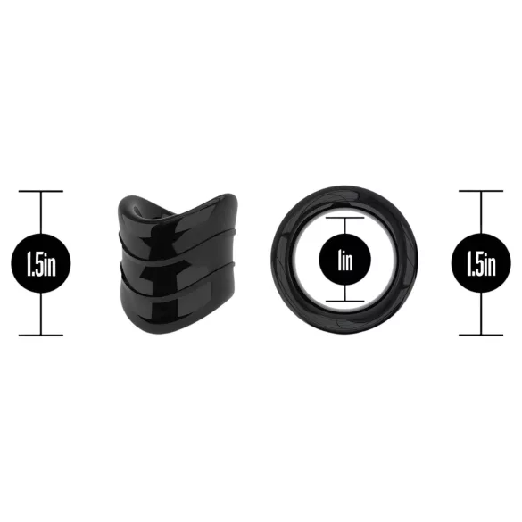 Stay Hard - peeniserõngas - must