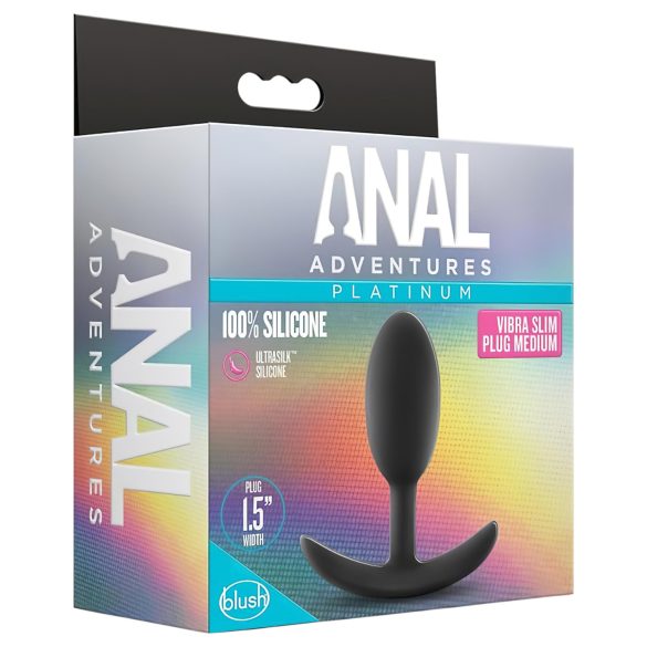 Anal Adventures Platinum M - anaaltapp - must (keskmine)