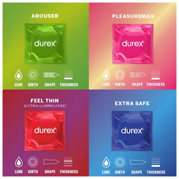 Durex Surprise Me - kondoomikomplekt - 40 tk