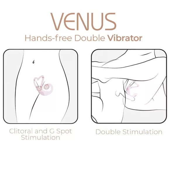 Adrien Lastic Venus - G-punkti ja kliitori vibraator - roosa