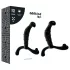 Addicted Toys - eesnäärme- ja lahklihamasseerija (must) - 11,3 cm