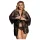 Subblime Queen Plus - must pitsist hommikumantlikomplekt (XL-2XL)