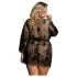 Subblime Queen Plus - must pitsist hommikumantlikomplekt (XL-2XL)