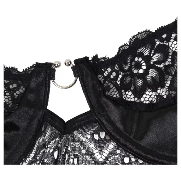 Subblime - mustriga body satiinvööga (must)