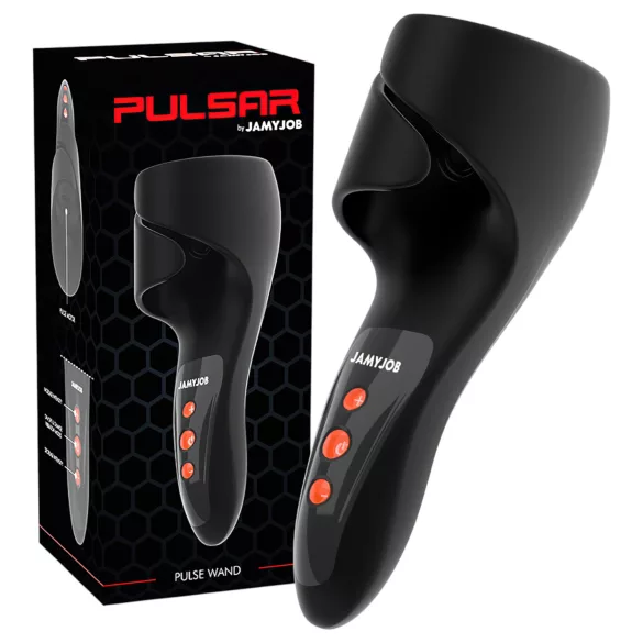 JamyJob - peenisepea vibraator pulsatsooniga - must