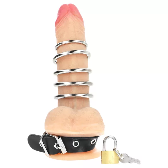 Kink - peenisekas rõngastega - must