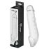 Addicted Toys - peenisehüls munandirõngaga - 23cm (läbipaistev)