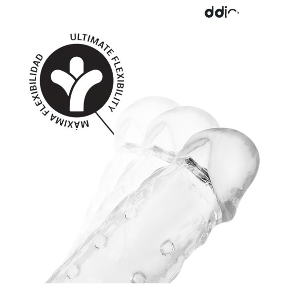 Addicted Toys - peeniskattekumm munandite rõngaga - 23 cm läbipaistev
