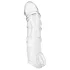 Addicted Toys - peenisekate munandiringiga - 22 cm (läbipaistev)