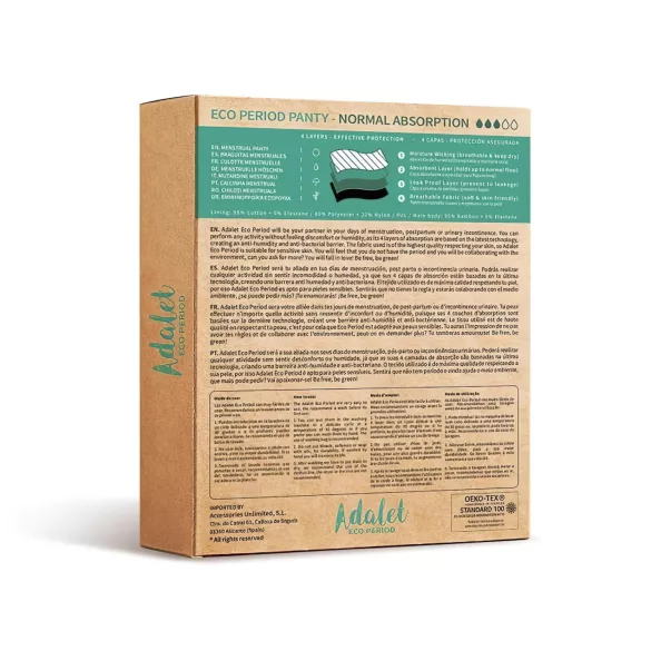 Adalet Flora Normal - menstruaationaluspüksid - must