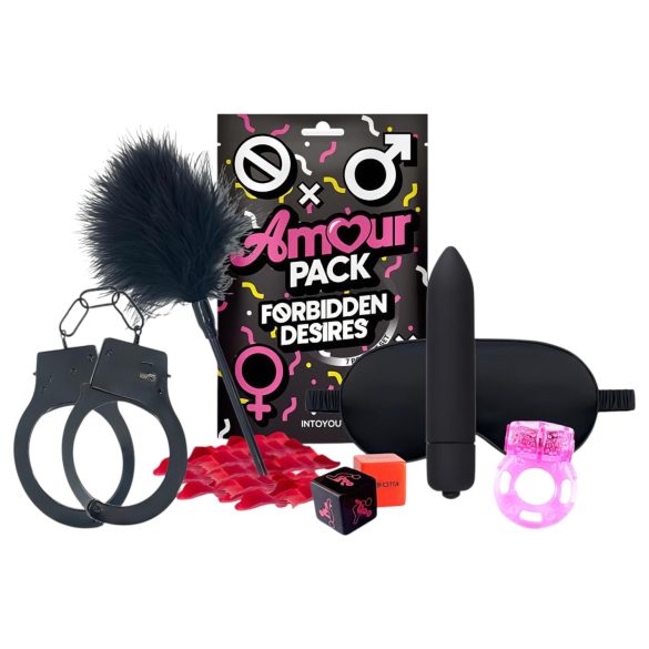 Amour Pack Forbidden Desires - algajate komplekt vibraatoriga - 7-osaline