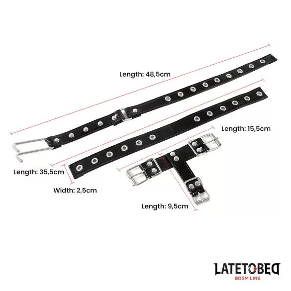 Latetobed - kaelarihm ninaklambriga - must