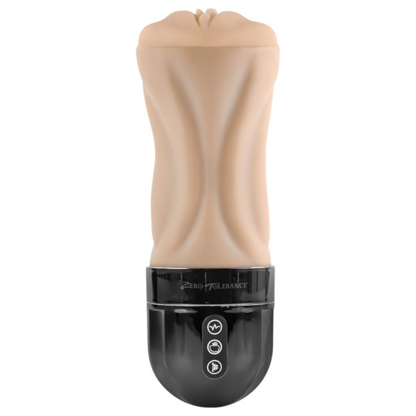Zero Tolerance Tight Lipped - imemis-vibreeriv kunstkiisu (naturaalne)