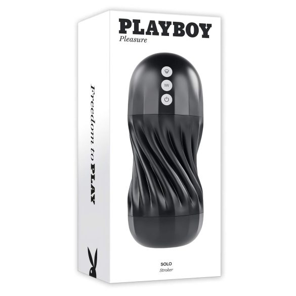 Playboy Solo Stroker - laetav must mastrbatsioonipump