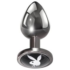 Playboy Tux - anaalitapp - väike - hõbedane
