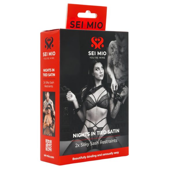 Sei Mio - satiinist köidik (must)